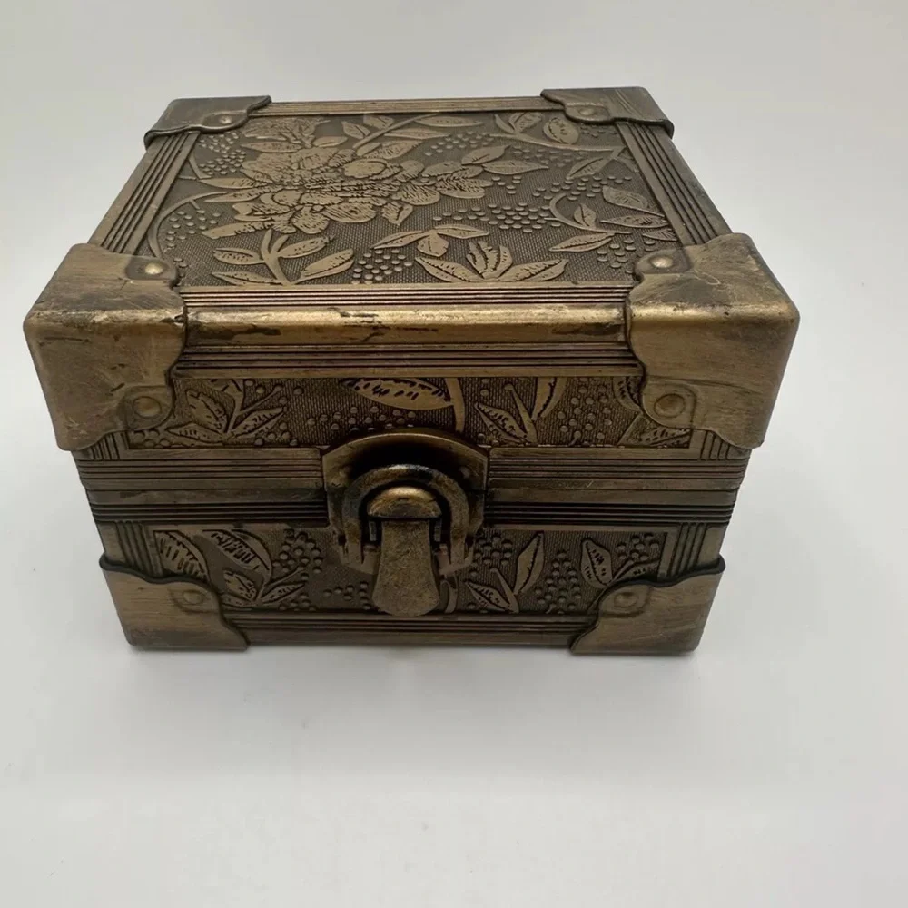 Ring Bearer Box Or Treasure Chest box Decor With Pillow Decree